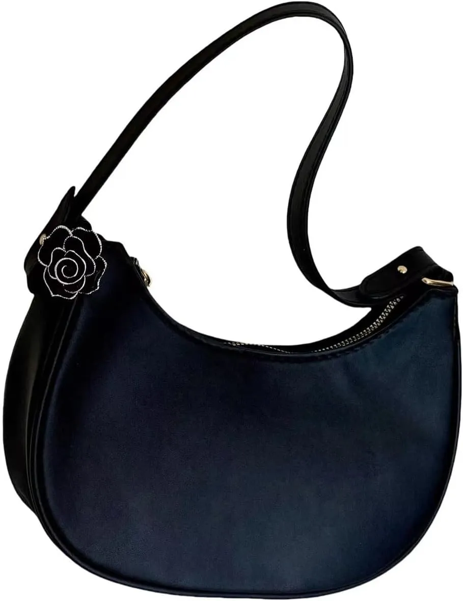 L'ouve Shoulder Bags for Women Cute Hobo Tote Handbag Under the Arm Purses Mini Clutch Purse with Zipper Closure 2024