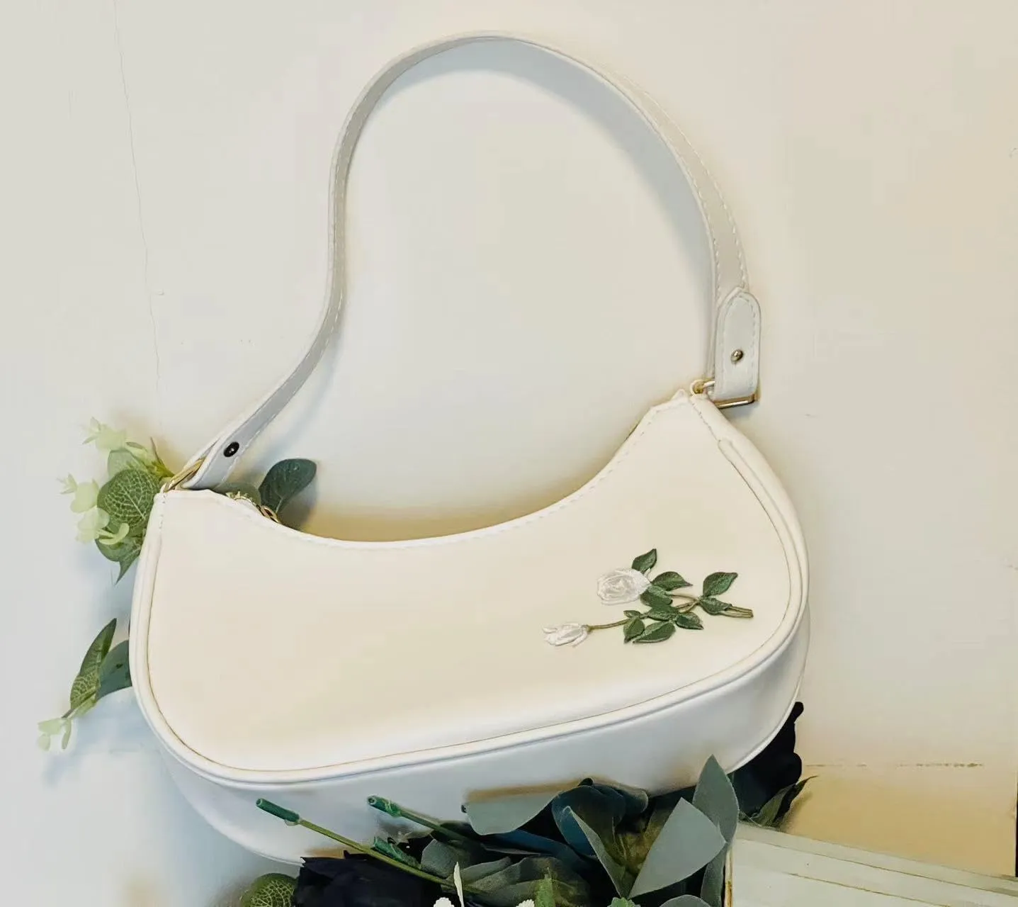 L'ouve Shoulder Bags for Women Cute Hobo Tote Handbag Under the Arm Purses Mini Clutch Purse with Zipper Closure 2024