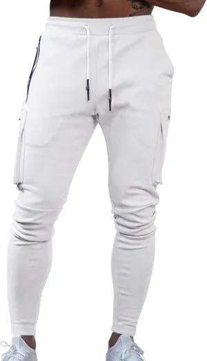 Men's Cargo Pants Sports Jogging Trousers Pockets Belt Mens Cargo Men's Slim Fit Chino Pants Regular Fit Chino Pants