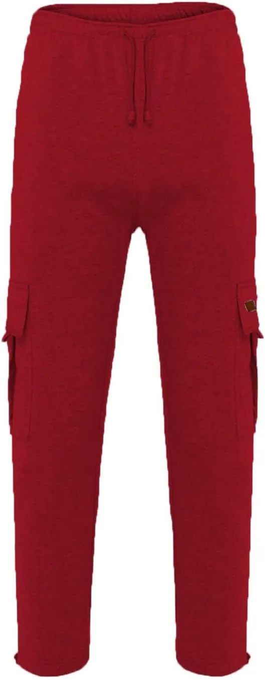 Men's Casual Cargo Pants Hiking Pants Elastic Waist Drawstring Stretch Joggers Sweatpants Athletic Pants Overalls
