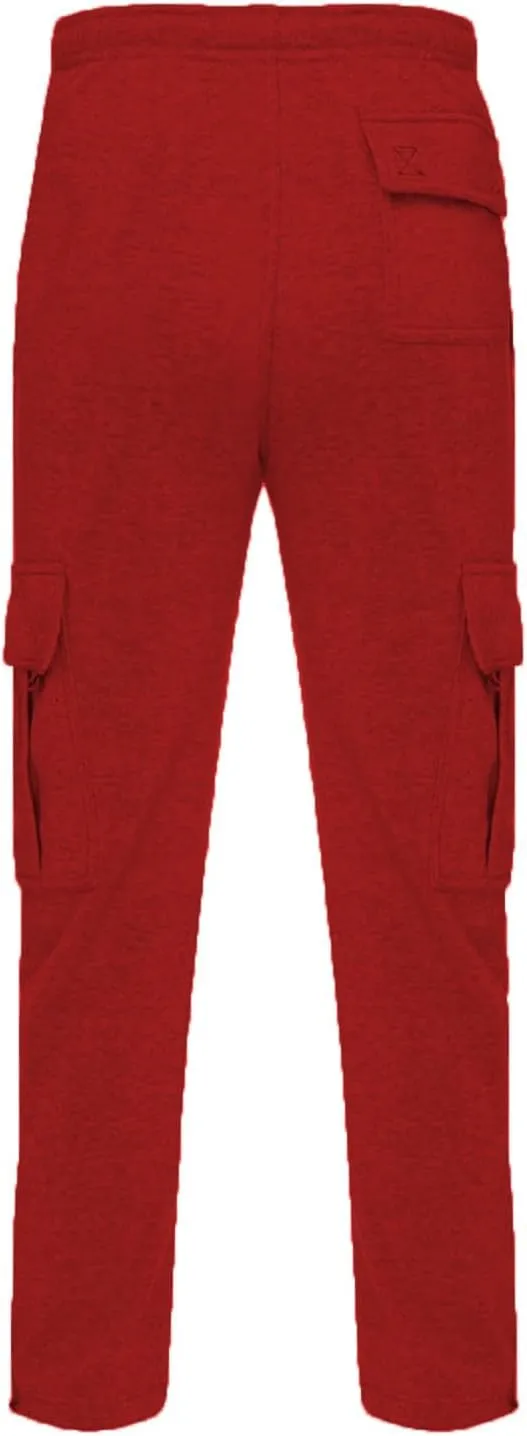 Men's Casual Cargo Pants Hiking Pants Elastic Waist Drawstring Stretch Joggers Sweatpants Athletic Pants Overalls