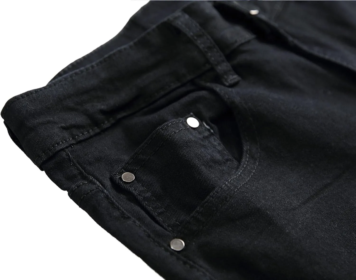 Men's Distressed Slim Fit Stretch Jeans Skinny Straight Leg Denim Pants Ripped Comfort Casual Jeans Pants