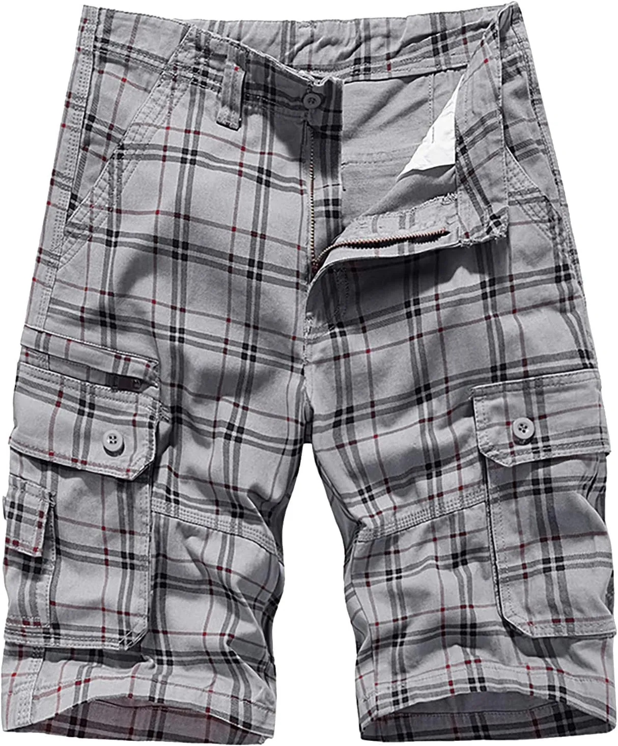 Mens Khaki Shorts Shorts Multi Pocket Comfortable Lightweight Casual Fashion Sports Shorts Cargo Jeans for Men Khaki