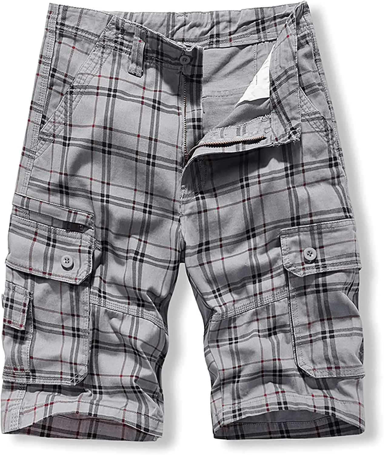 Mens Khaki Shorts Shorts Multi Pocket Comfortable Lightweight Casual Fashion Sports Shorts Cargo Jeans for Men Khaki