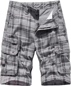 Mens Khaki Shorts Shorts Multi Pocket Comfortable Lightweight Casual Fashion Sports Shorts Cargo Jeans for Men Khaki