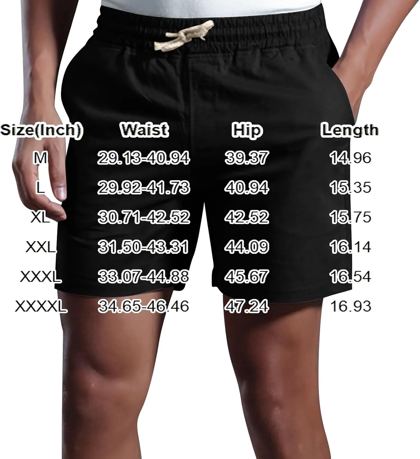 Men's Linen Shorts Slim-fit 5" Flat Front Casual Summer Stretch Shorts Golf Beach Shorts with Pockets