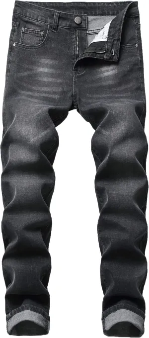 Men's Ripped Jeans Slim Fit Stretch Jeans Distressed Fashion Comfort Pants