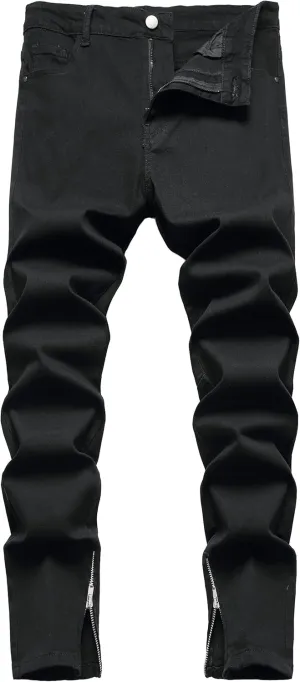 Men's Ripped Jeans Slim Fit Stretch Jeans Distressed Fashion Comfort Pants