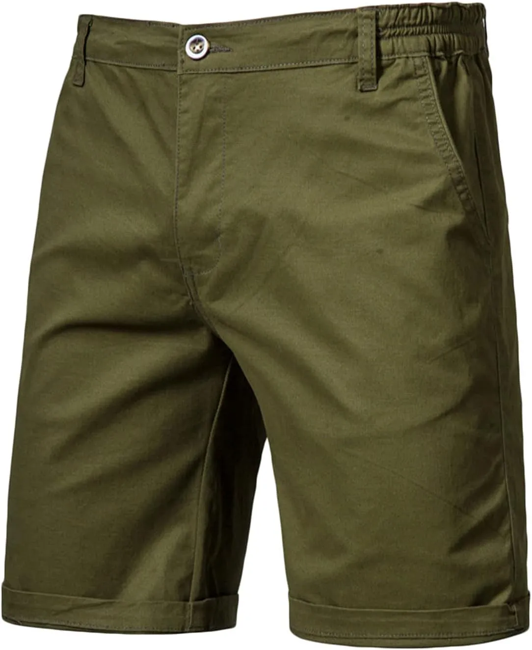 Men's Slim-Fit 5" Shorts Lightweight Outdoor Cargo Short Classic Stretch Chino Shorts Athletic Hiking Tactical Shorts