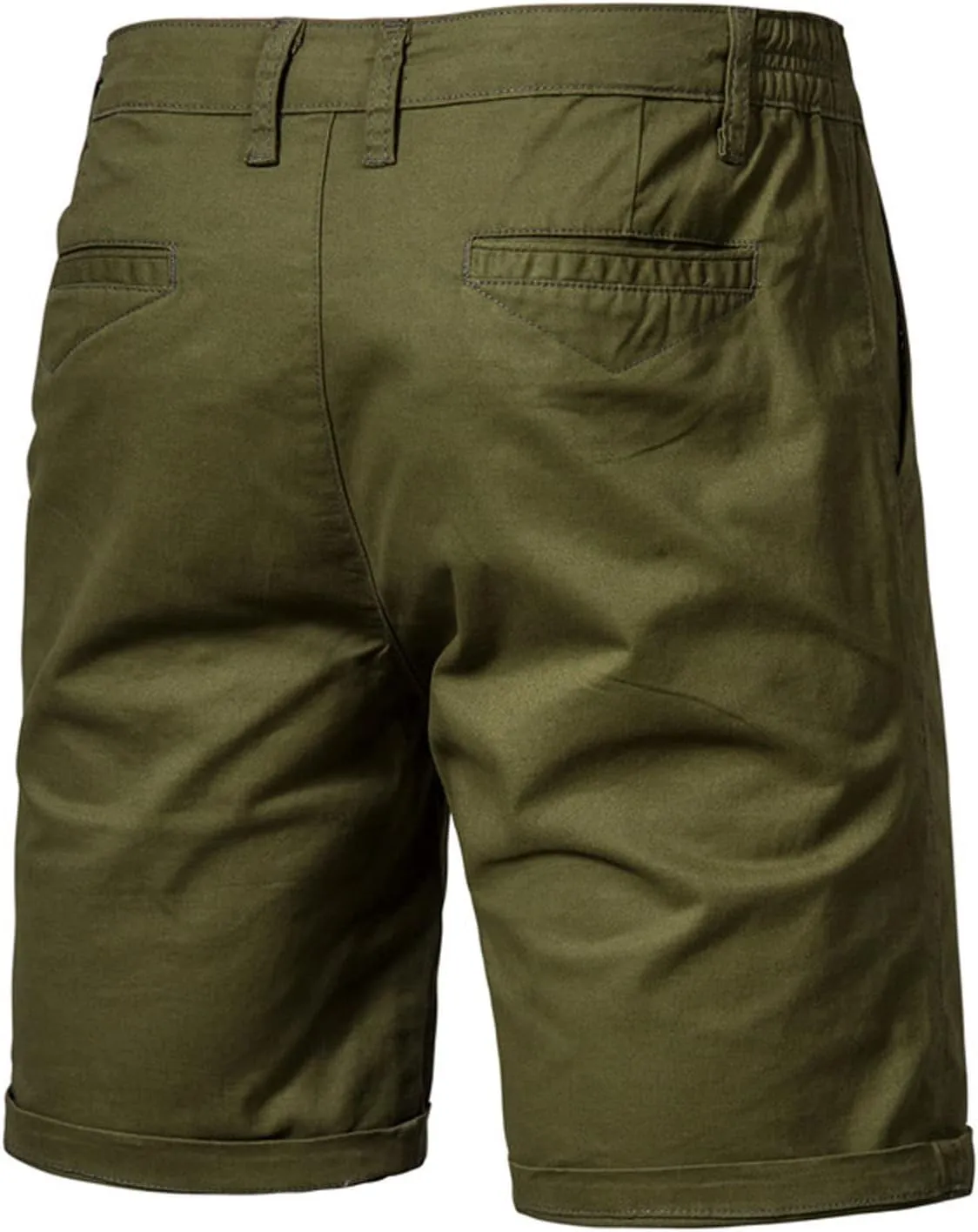 Men's Slim-Fit 5" Shorts Lightweight Outdoor Cargo Short Classic Stretch Chino Shorts Athletic Hiking Tactical Shorts