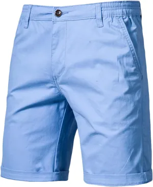 Men's Slim-Fit 5" Shorts Lightweight Outdoor Cargo Short Classic Stretch Chino Shorts Athletic Hiking Tactical Shorts