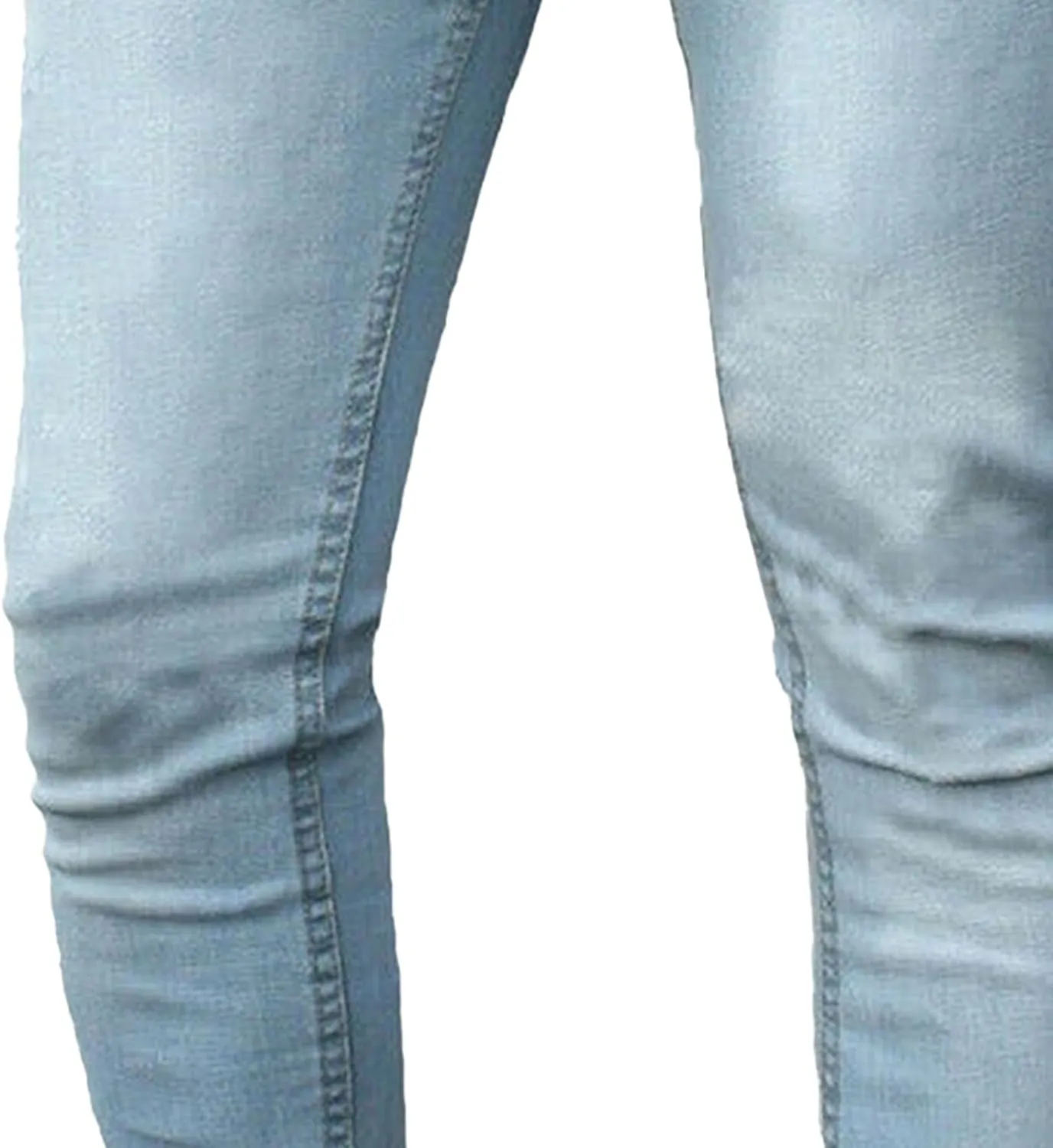 Men's Stretch Slim Fit Solid Outdoor Jeans Casual Skinny Work Denim Pants Lightweight Comfort Jeans Trouser