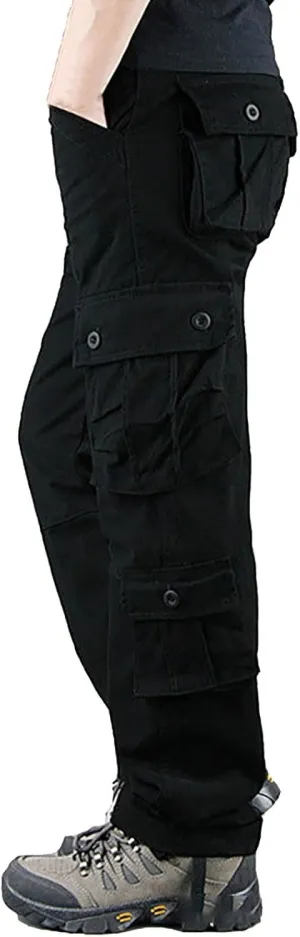 Men's Sweatpants Multi Pocket Cargo Pants Men's Casual Pants Outdoor Wear Plus Size Loose Lounge Pants with Pockets