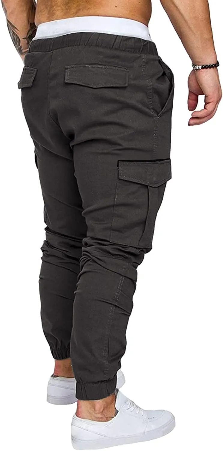 Mens Sweatpants with Pockets with Pockets Mens Fashion Joggers Sports Pants Casual Cotton Cargo Pants Gym Sweatpants