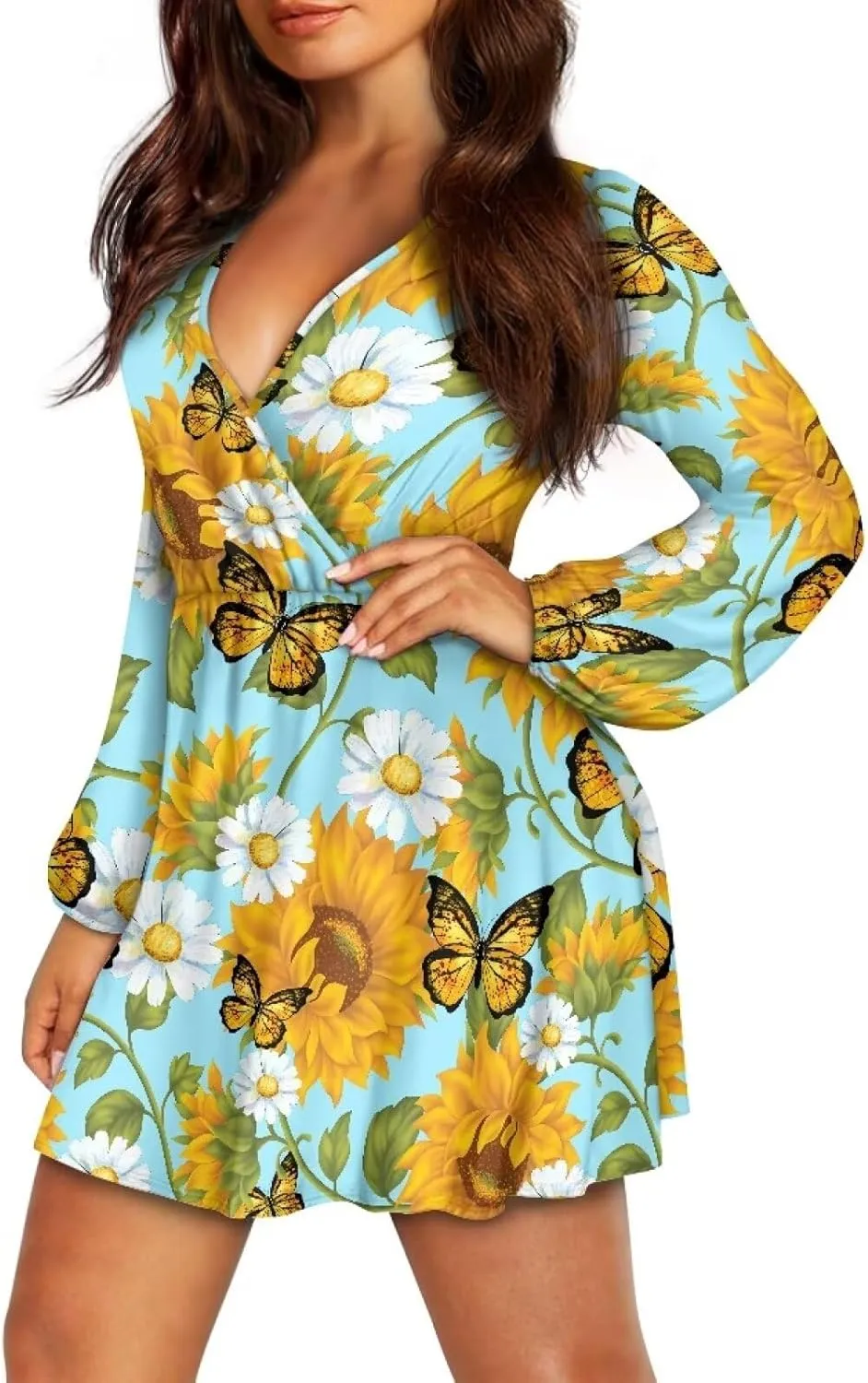 Mini Dress for Women Cute Mini Dresses for Women Casual Flowy Short Dress