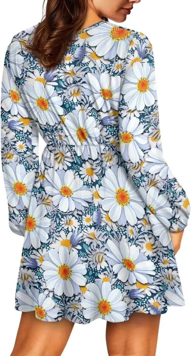 Mini Dress for Women Cute Mini Dresses for Women Casual Flowy Short Dress