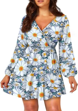 Mini Dress for Women Cute Mini Dresses for Women Casual Flowy Short Dress