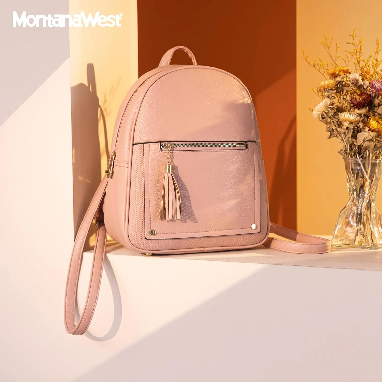 Montana West Girls Backpack Purse Gifts for Kids Anti Theft Backpack with Secured Zipper & Tassel
