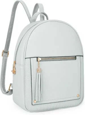 Montana West Medium Backpack Purse for Women Anti Theft Backpack with Secured Zipper & Tassel,MWC-1041GY