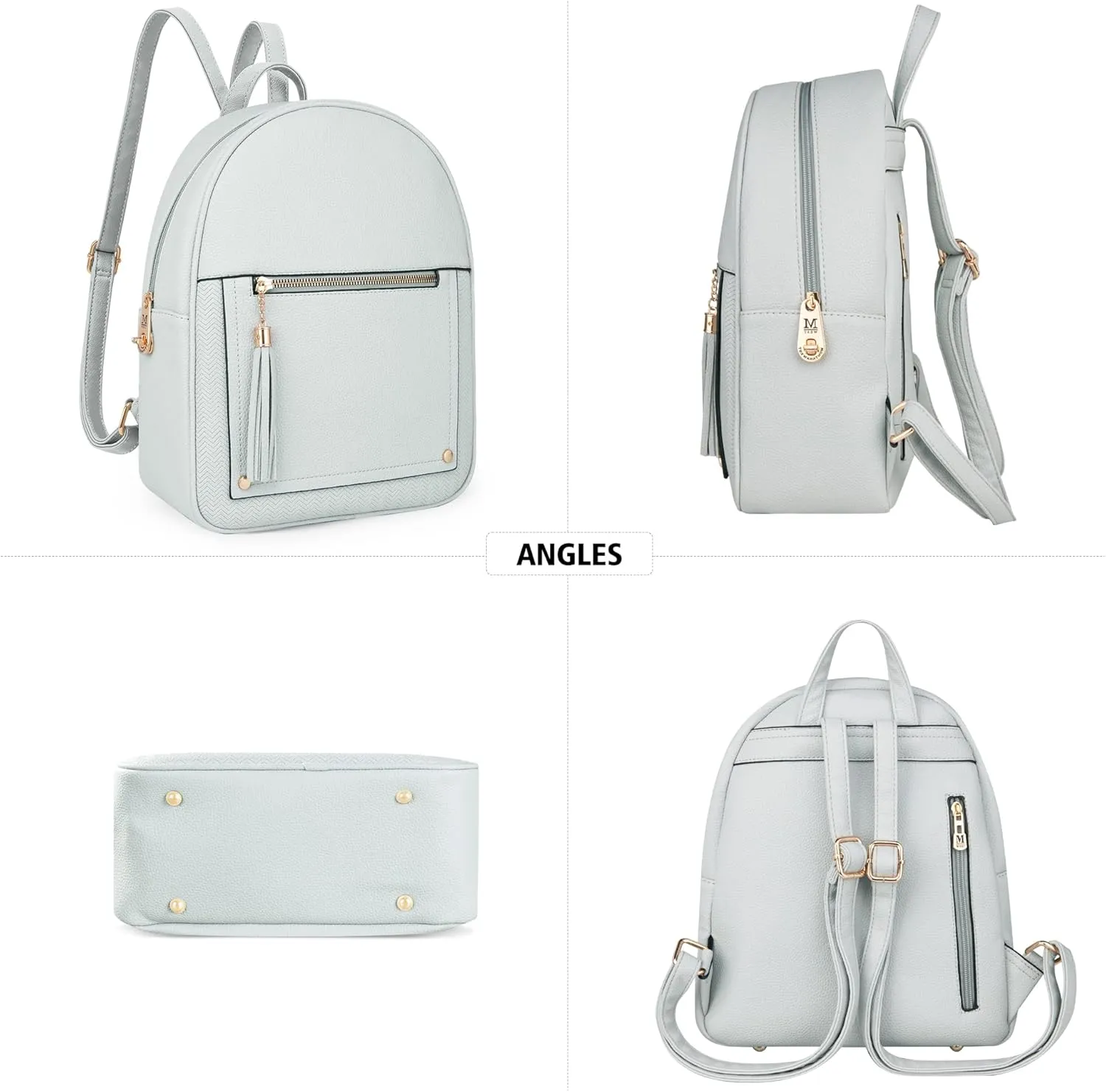 Montana West Medium Backpack Purse for Women Anti Theft Backpack with Secured Zipper & Tassel,MWC-1041GY