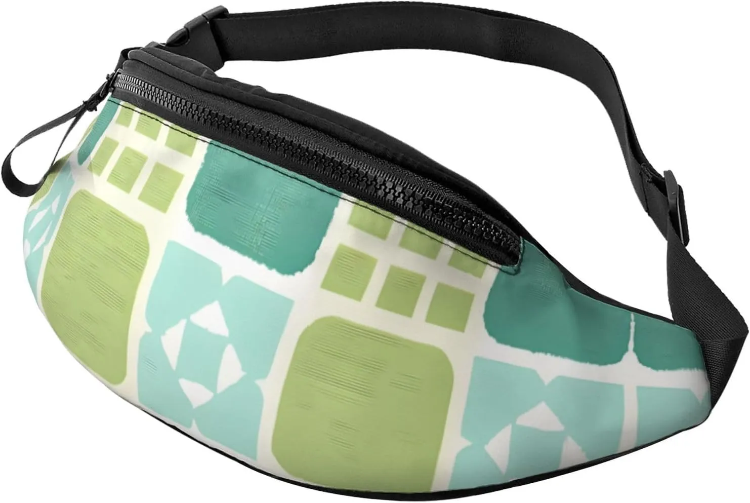 Moroccan Lattice Print Waist Bag Adjustable For Men Women Traveling Hiking Cycling Running Outdoors