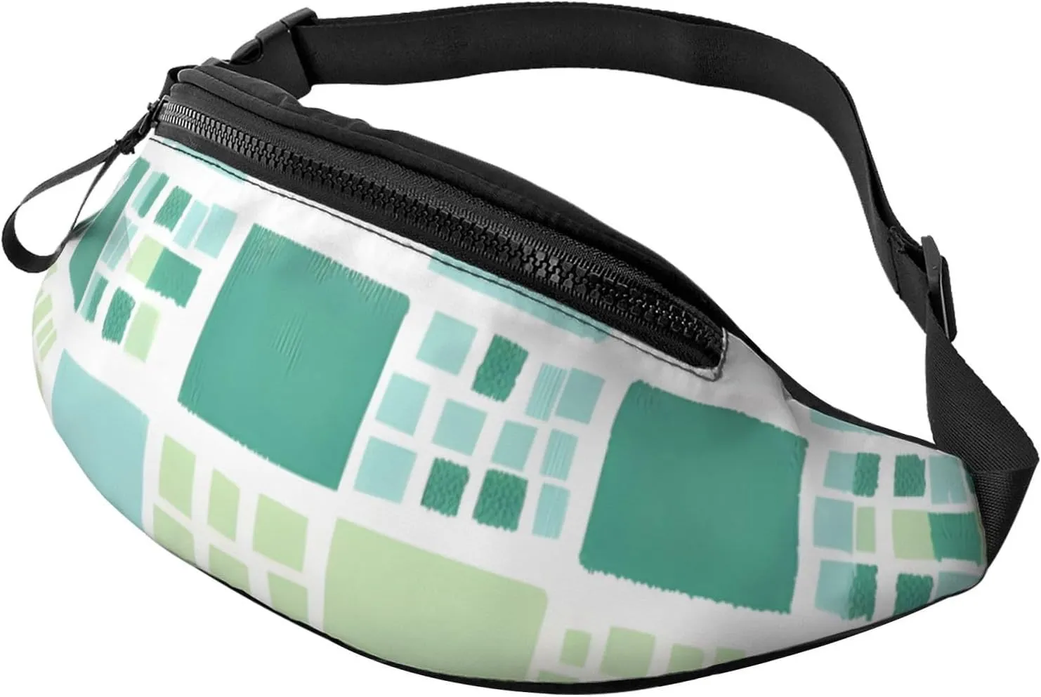 Moroccan Lattice Print Waist Bag Adjustable For Men Women Traveling Hiking Cycling Running Outdoors