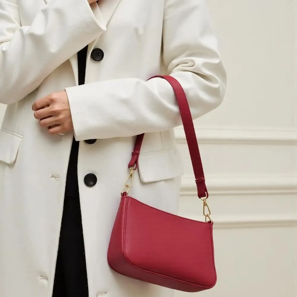 NEBIL Shoulder Bag for Women Small Classic Purses Vegan Leather Clutch Tote HandBags