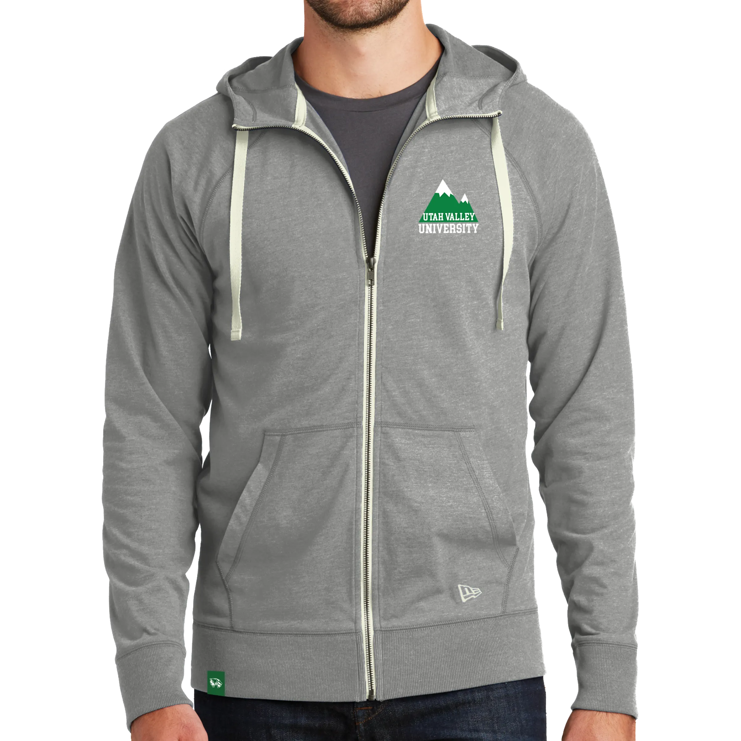 New Era Sueded Cotton Blend Full-Zip Hoodie - Mountain