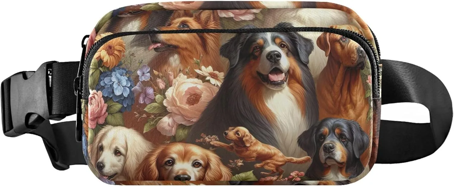 Oil Painting Artistic Image Cut Different Women Fanny Packs Trendy Everywhere Belt Bag Waterproof Crossbody Waist Pack