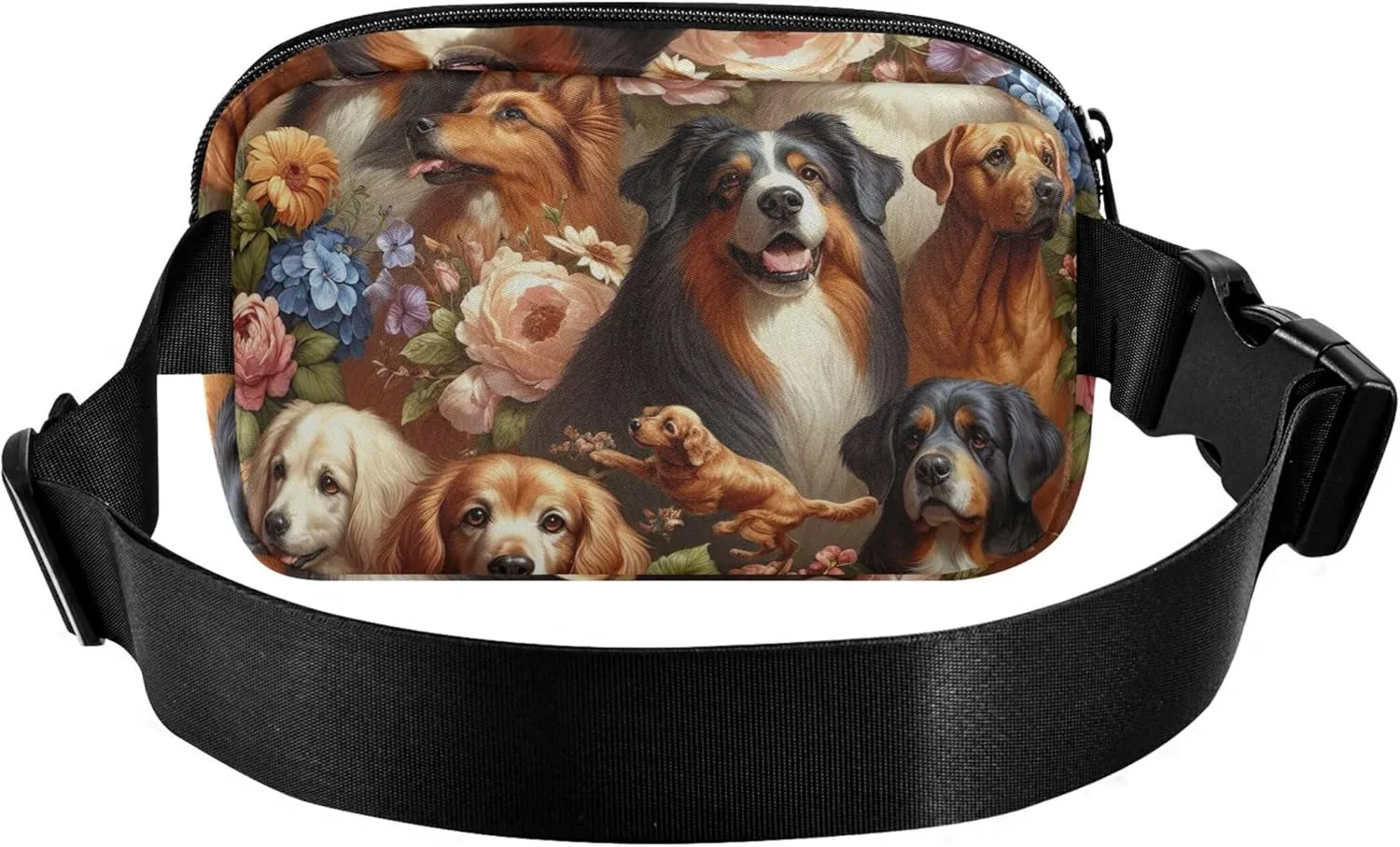 Oil Painting Artistic Image Cut Different Women Fanny Packs Trendy Everywhere Belt Bag Waterproof Crossbody Waist Pack