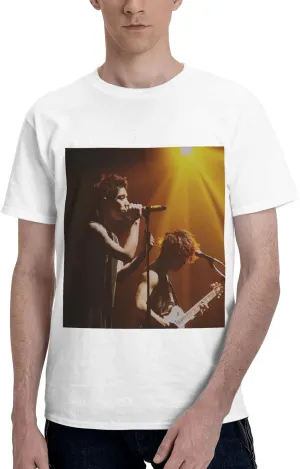 One Ok Rock Tshirt Mens Casual Fashion Short Sleeve Soft Lightweight Crewneck Rap Graphic Tees Rock Band Shirt Tops
