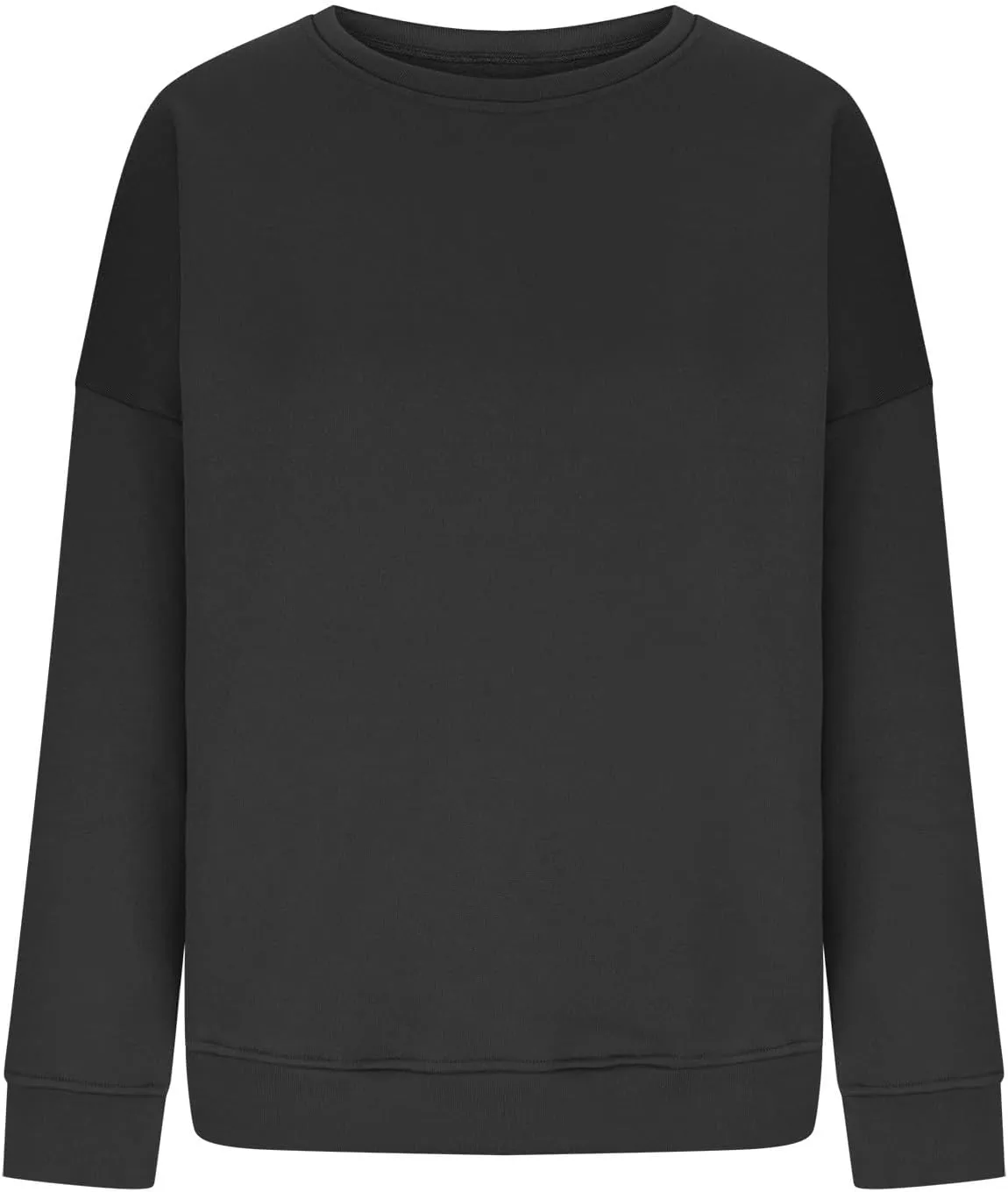 Oversized Sweatshirts for Women Fall 2024 Trendy Preppy Solid Crewneck Pullover Casual Loose Fit Drop Shoulder Outfit