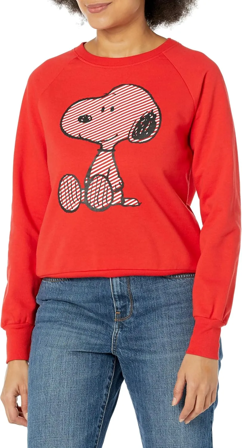 Peanuts Women's Ladies Snoopy Fashion Fleece Sweatshirt