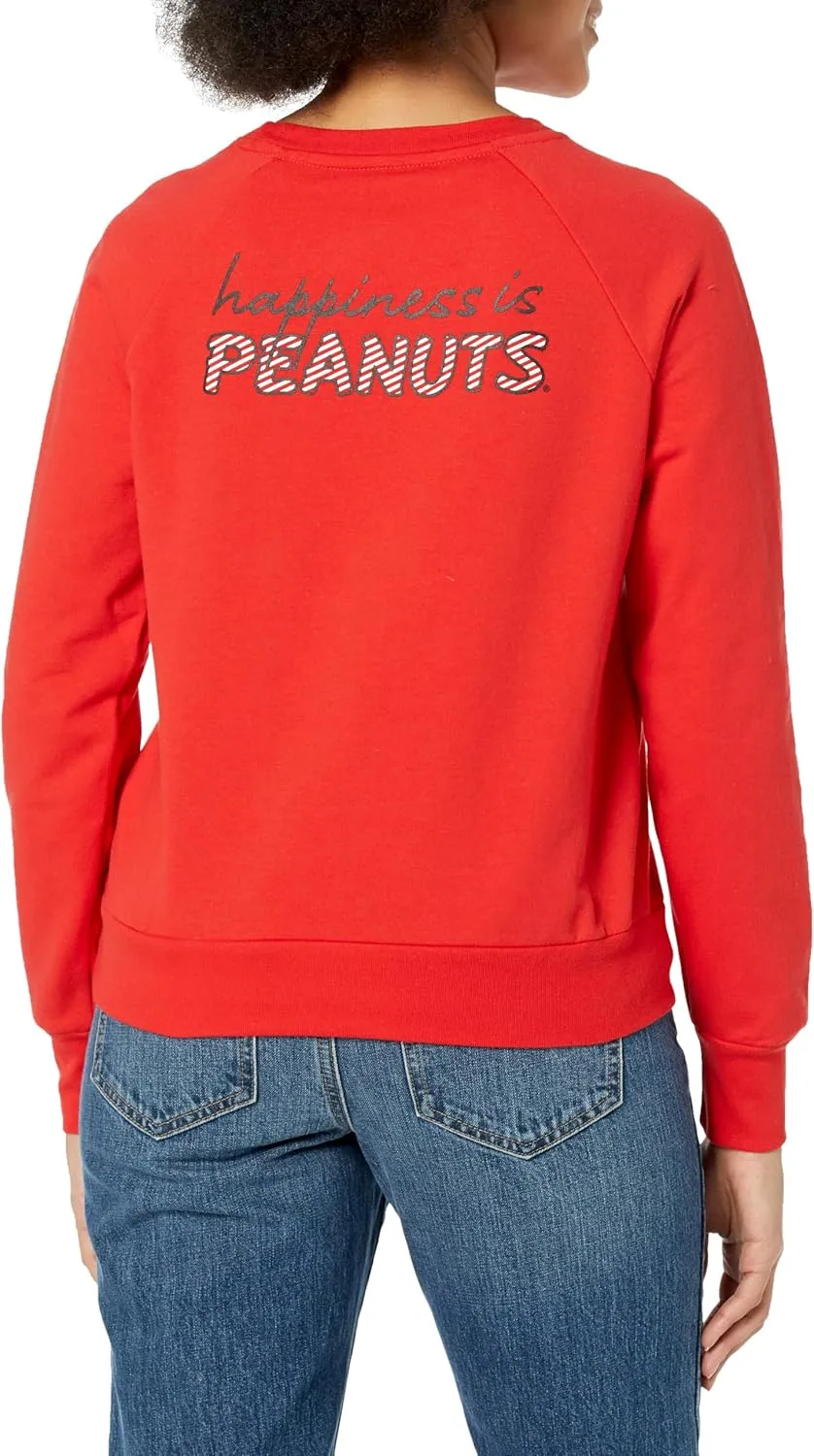 Peanuts Women's Ladies Snoopy Fashion Fleece Sweatshirt