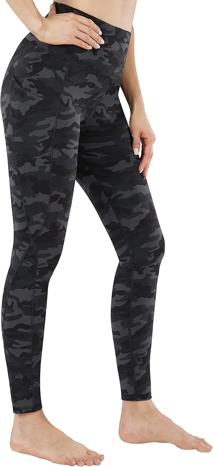 PHISOCKAT High Waist Yoga Pants Women with Pockets, Leggings for Women Tummy Control, Workout Leggings