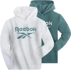 Reebok Boys Fashion Hoodie Sweatshirts 2 Pack Fleece Hoodies for Boys Size 8-20