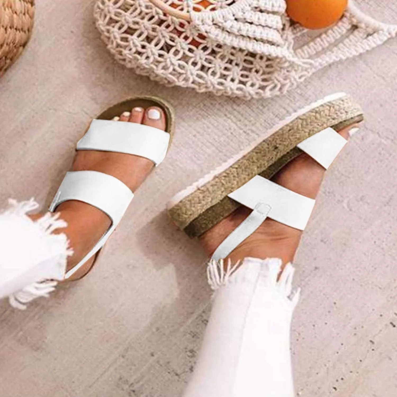 Sandals for Women Dressy Summer, Womens Sandals Orthopedic Open Toe Sandals Retro Anti Slip Comfy Breathable Shoes