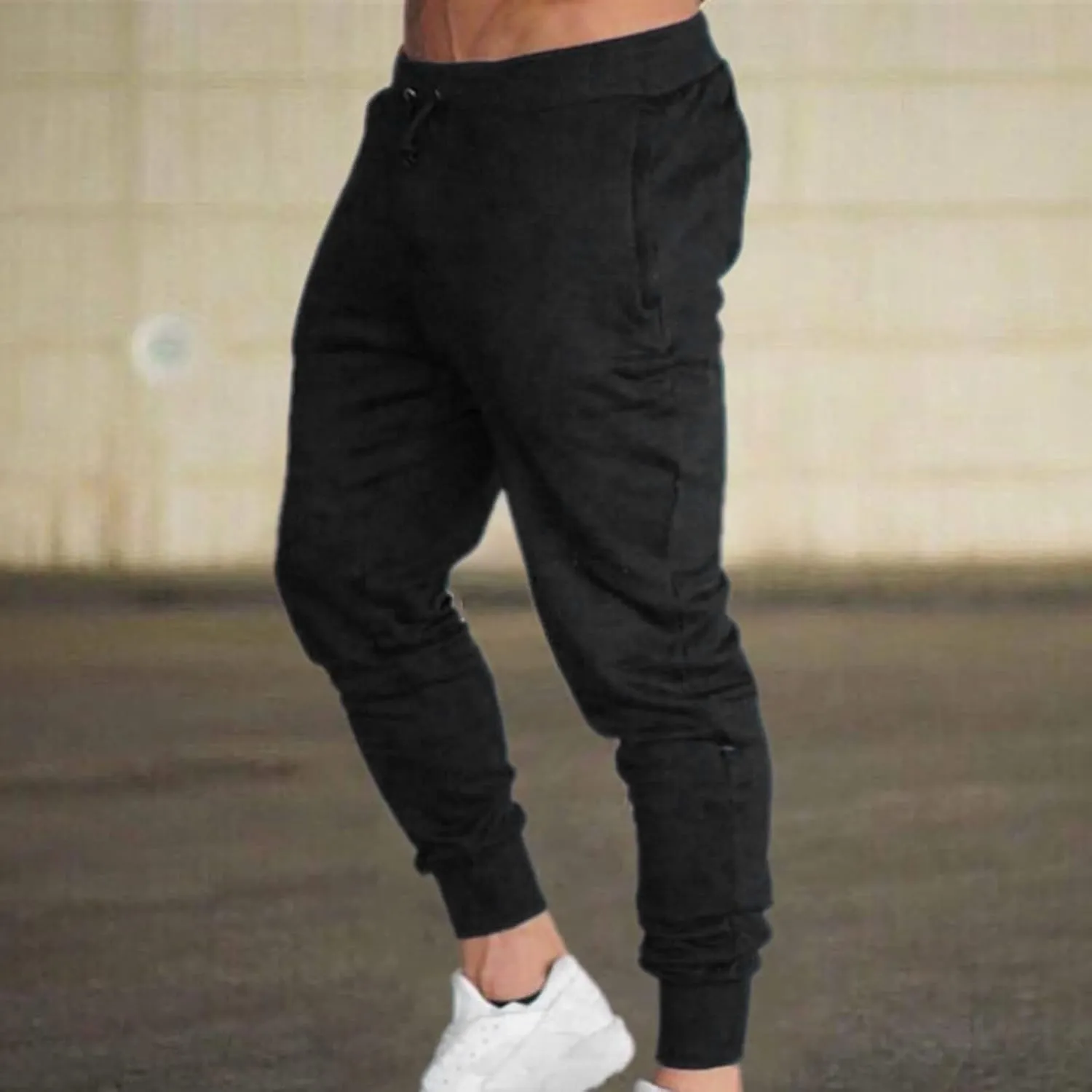 sdbrld Sweatpants For Men Men's Joggers Pants Athletic Drawstring Pocket Cargo Pants Fashion Hiking Outdoor Track Sweatpants