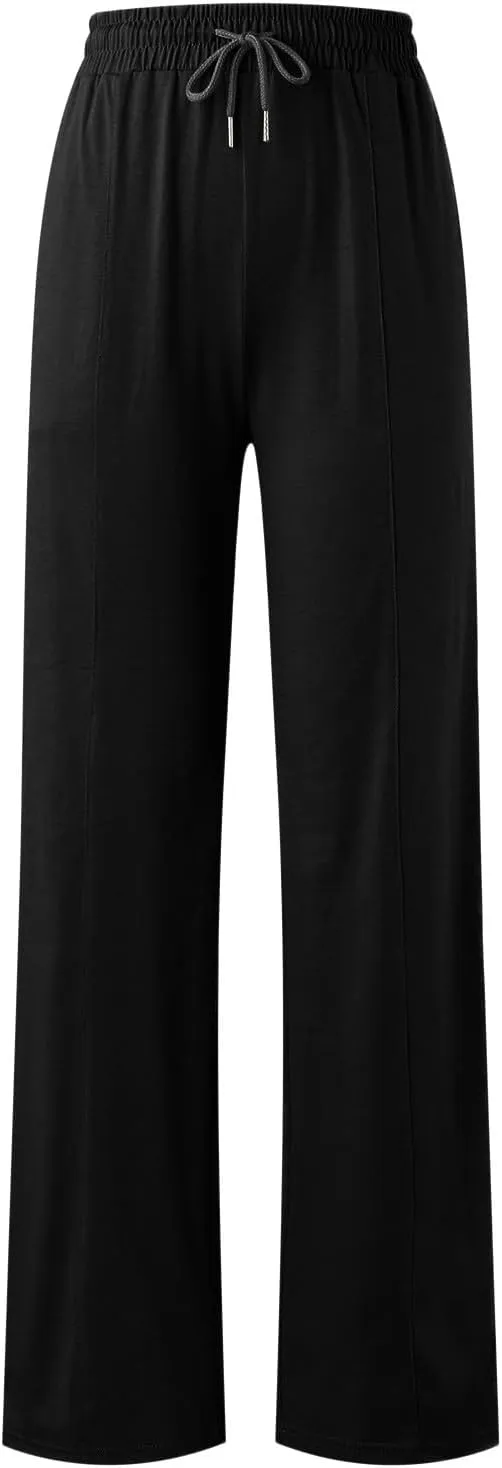 sdbrld Wide Leg Sweatpants Women Casual 3D Novelty Printed Ladies Sweatpants High Waist Warm Bottoming Pants Lounge Trousers