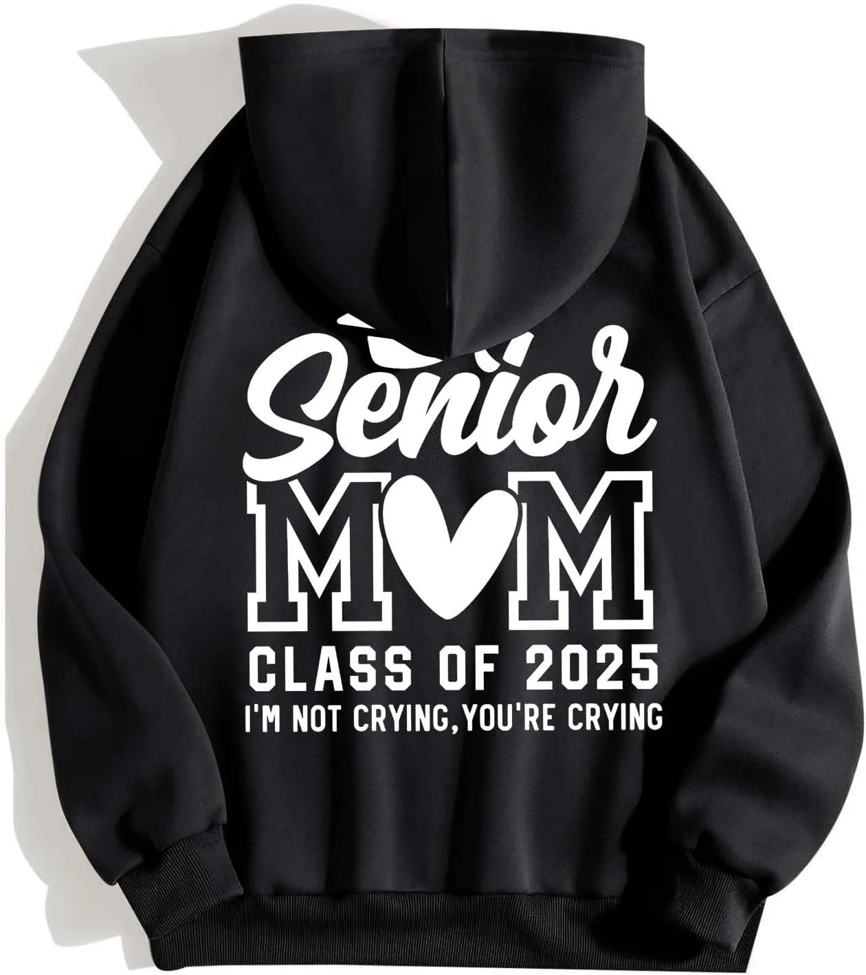 Senior Mom Class of 2025 Zip Up Hoodie Women Long Sleeve Oversized Sweatshirts Y2k Fall Clothes 2024 Fashion Outfits