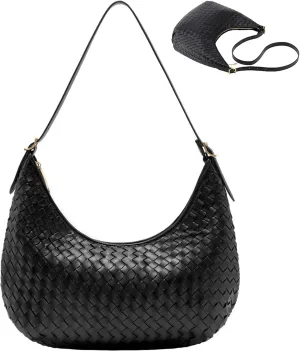 Shoulder Bag Handbag for Women Crossbody Tote Bags Woven Purse Clutch Women's Medium Underarm Hobo With Pocket Large