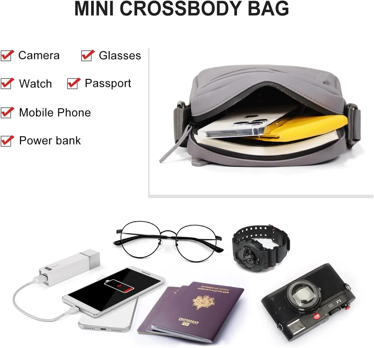 Small/Medium Crossbody bag for men shoulder bag mens purse satchel leather messenger bag gift man
