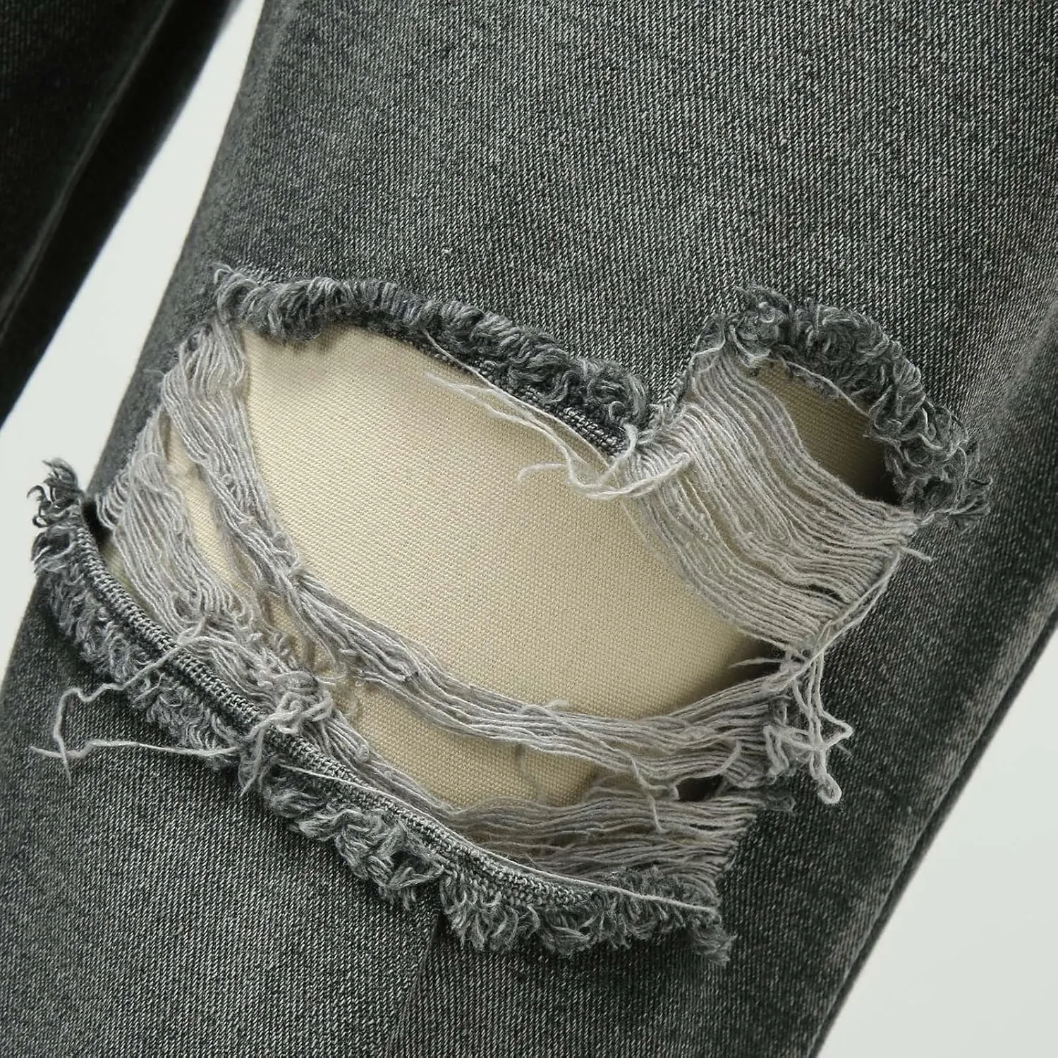 Straight Leg Jeans for Women High Waisted Frayed Baggy Pants Raw Hem Loose Floor Length Wide Leg Boyfriends Jeans