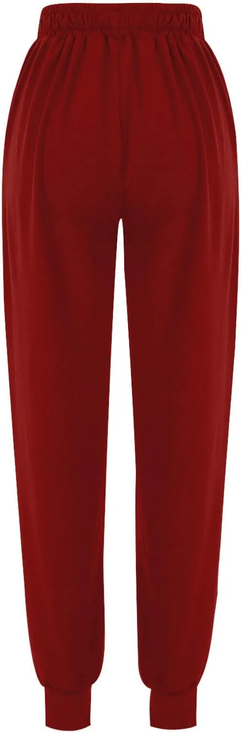 Sweatpants for Women with Pockets Stretch High Waist Jogger Sweat Pants Loose Fit Casual Lightweight Workout Trousers