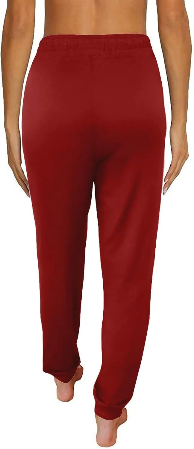 Sweatpants for Women with Pockets Stretch High Waist Jogger Sweat Pants Loose Fit Casual Lightweight Workout Trousers