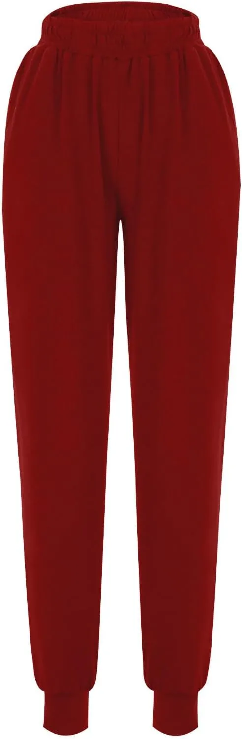 Sweatpants for Women with Pockets Stretch High Waist Jogger Sweat Pants Loose Fit Casual Lightweight Workout Trousers