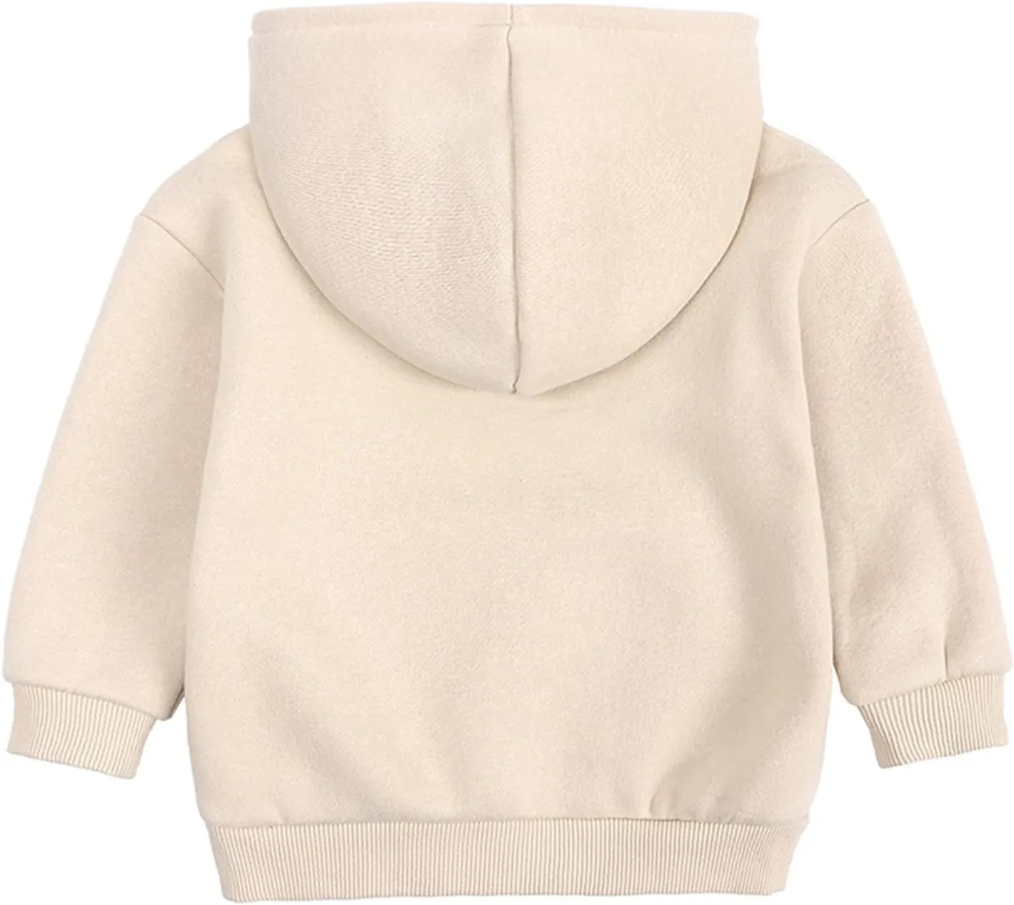 Toddler Boys Girls Pullover Fleece Sweatshirt Children Solid Plus Babies Hooded Color Top Hoodie Boys Size 14
