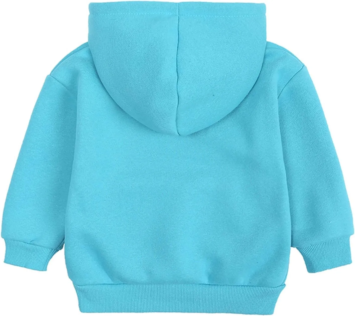 Toddler Boys Girls Pullover Fleece Sweatshirt Children Solid Plus Babies Hooded Color Top Hoodie Boys Size 14