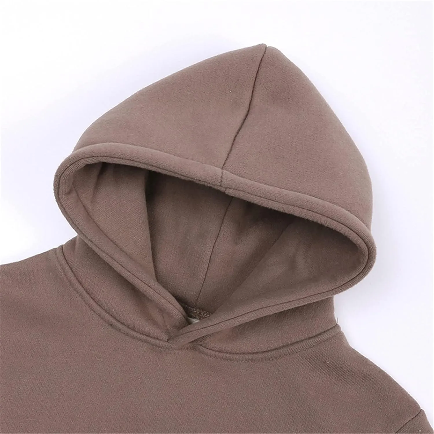 Toddler Boys Girls Pullover Fleece Sweatshirt Children Solid Plus Babies Hooded Color Top Hoodie Boys Size 14
