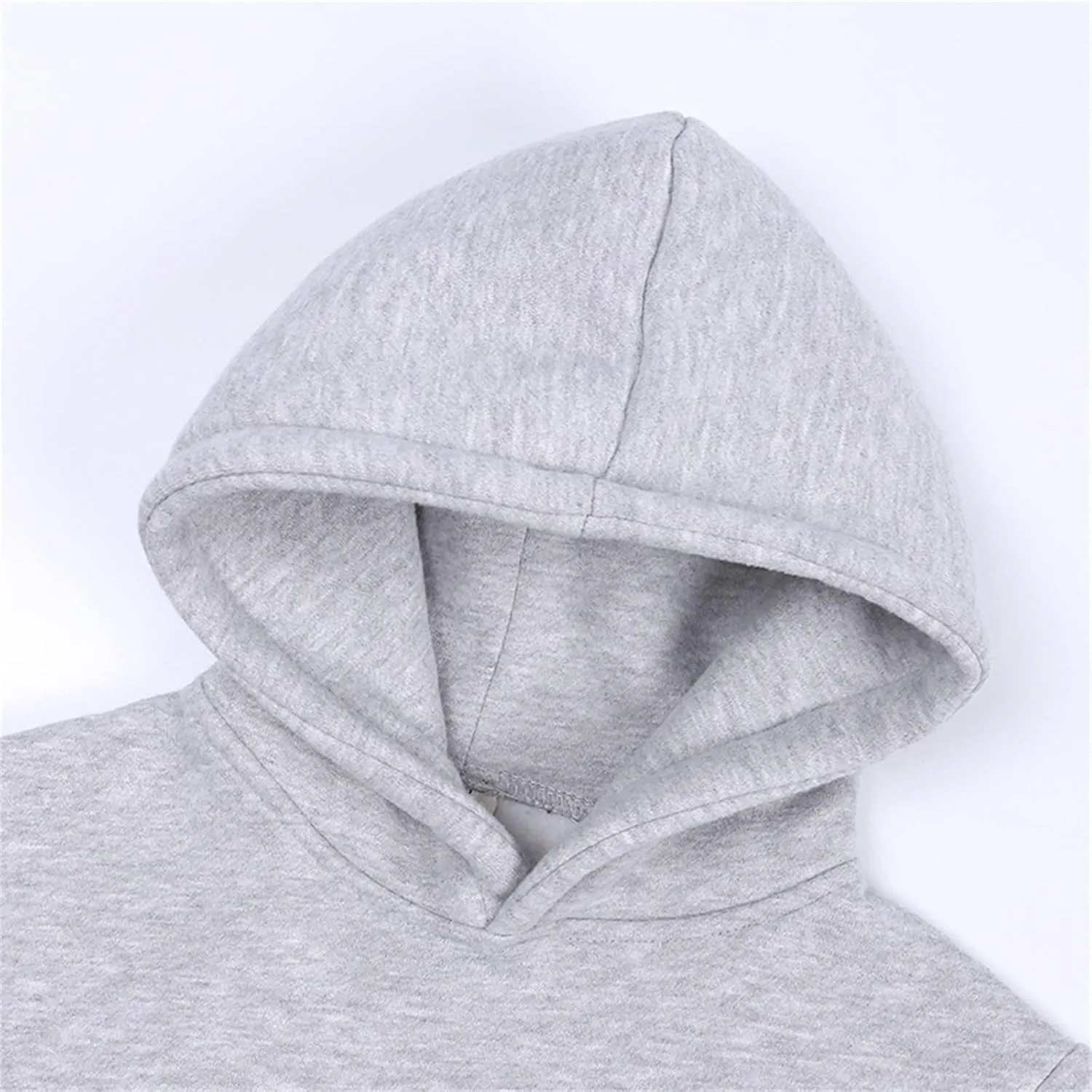 Toddler Boys Girls Pullover Fleece Sweatshirt Children Solid Plus Babies Hooded Color Top Hoodie Boys Size 14